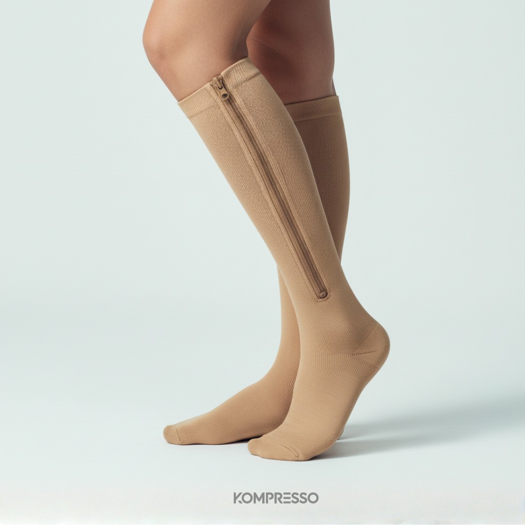 Premium Steunkousen met Rits