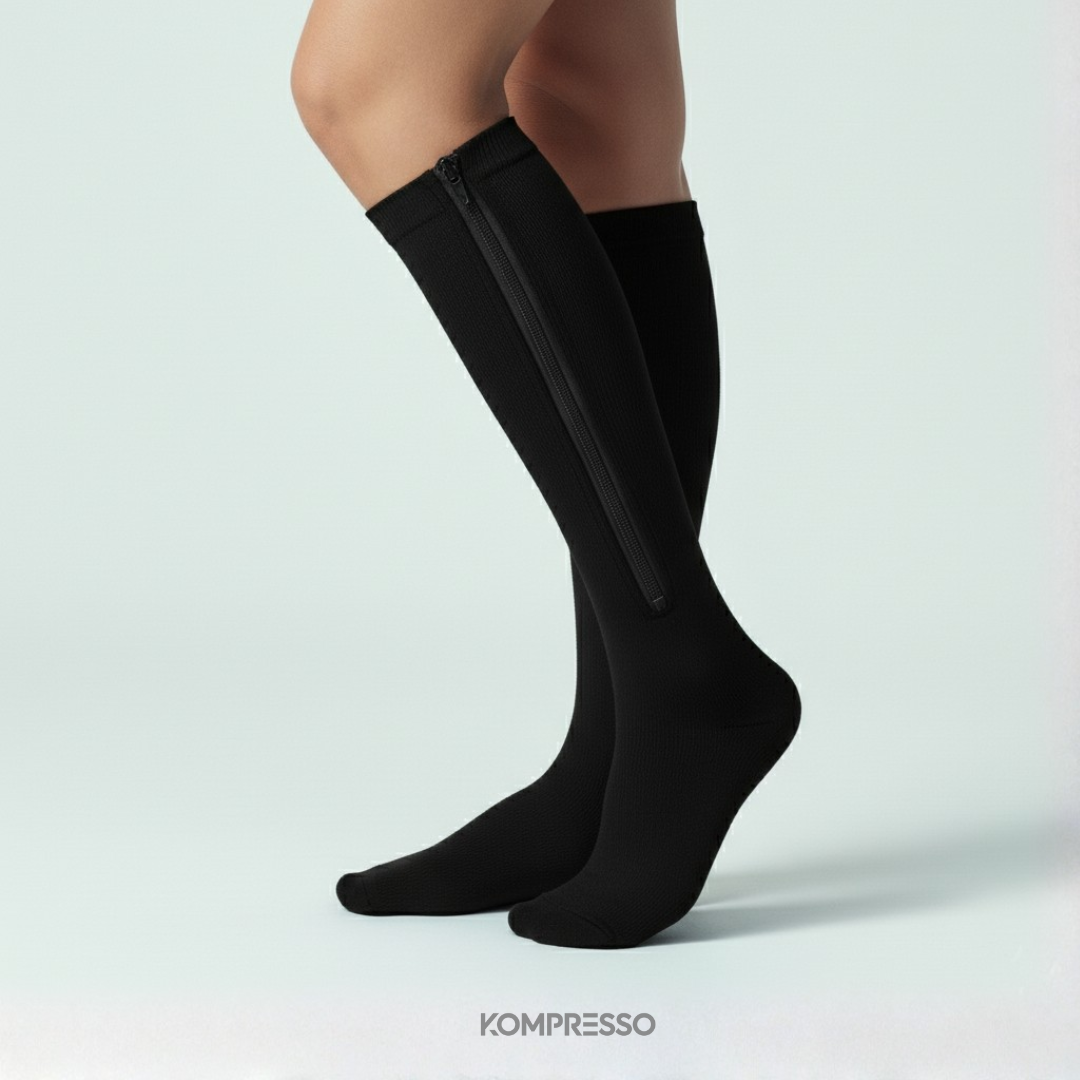 Premium Steunkousen met Rits