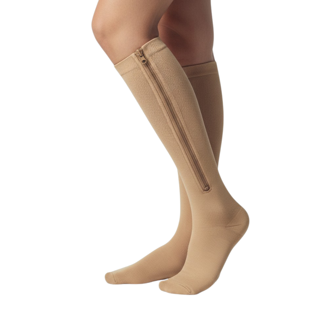 Premium Steunkousen met Rits